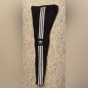 adidas womens black leggings size small EUC
